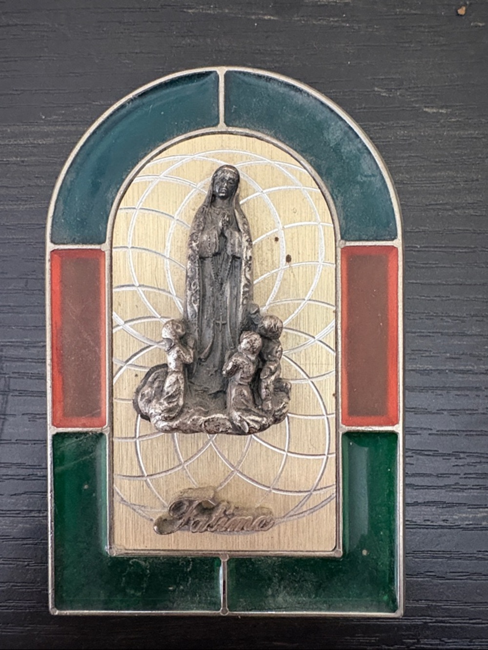 Lady Fatima Stained-Glass small decor